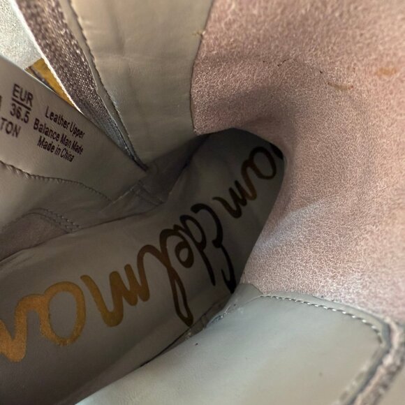 Sam Edelman Merton Suede Ankle Boots in Putty | Size 6.5 | NIB - Picture 10 of 11